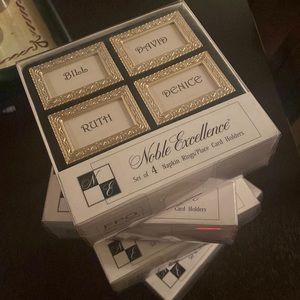Napkin Rings with place card holder